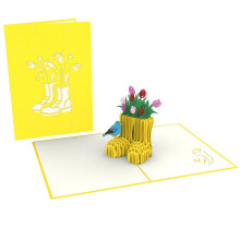 Flowers Laser Cut Pop Up Greeting Card Any Occasion Love Kate's Card Moments