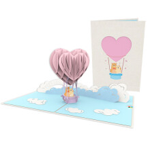 Hot Air Balloon Laser Cut Pop Up Card Any Occasion Love Kate's Card Moments