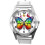 TAPORT Silver Leather Round Watch for Butterfly Fans E2 1