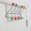 10 Chrome Hooks Over Door Multi Colour Plastic Cap Coat Towel Hanger 2