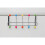 10 Chrome Hooks Over Door Multi Colour Plastic Cap Coat Towel Hanger 3