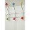 10 Chrome Hooks Over Door Multi Colour Plastic Cap Coat Towel Hanger 9
