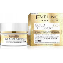 Eveline Gold Lift Expert 60+, luksusowy odmładzający krem-serum z 24K złotem, 50 ml