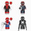 8PCS Spider-man Venom Minifigures Toys Fit Lego 2