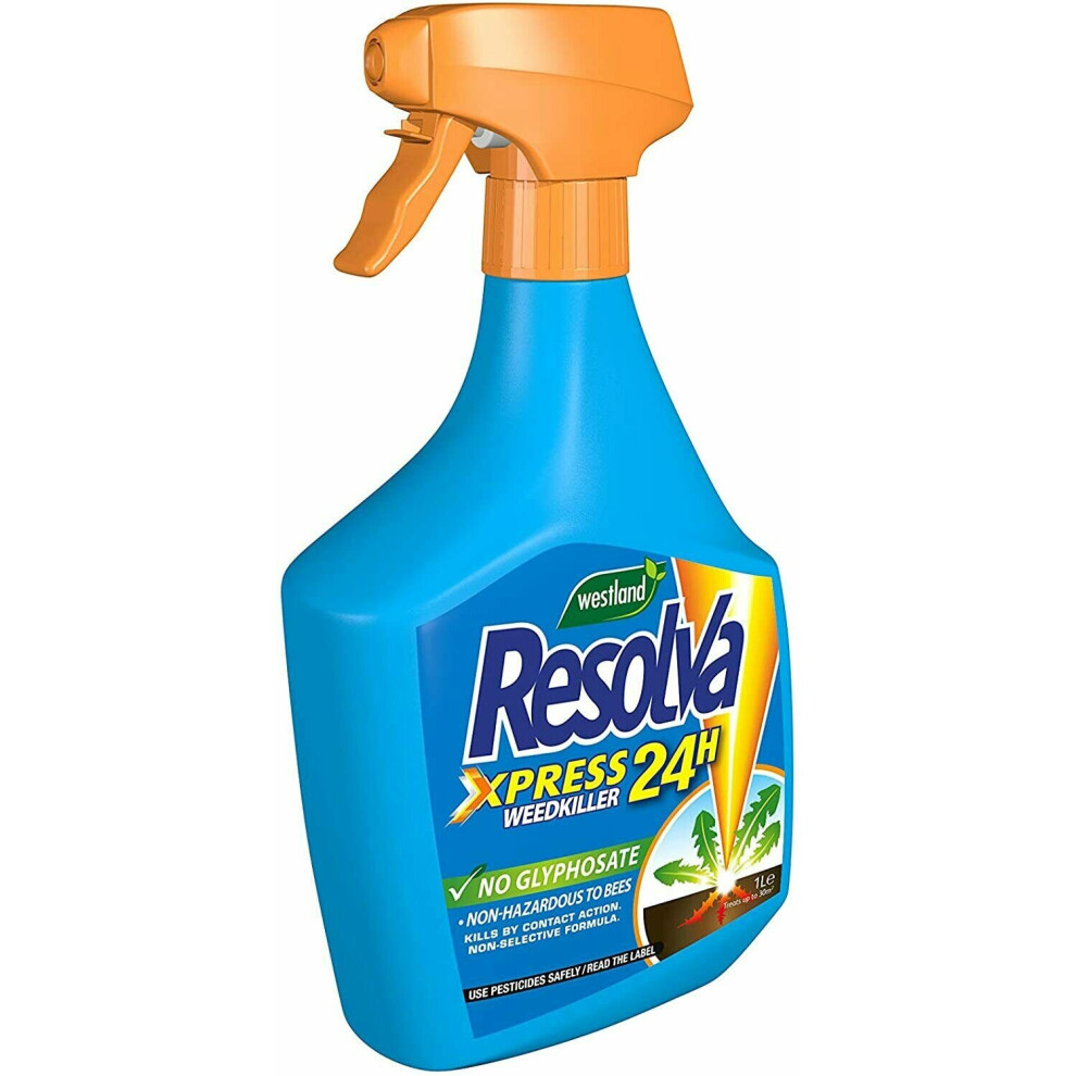 Resolva 24H Ready To Use Weedkiller Beds Border Gravel Spray Bottle 1L