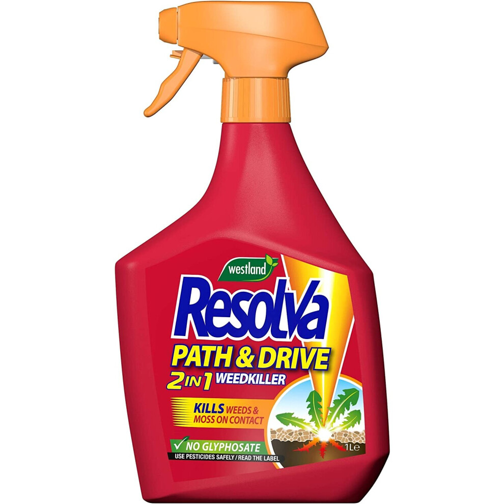 Westland Resolva 2in1 Path & Drive Weed & Moss Killer Bottle 1L