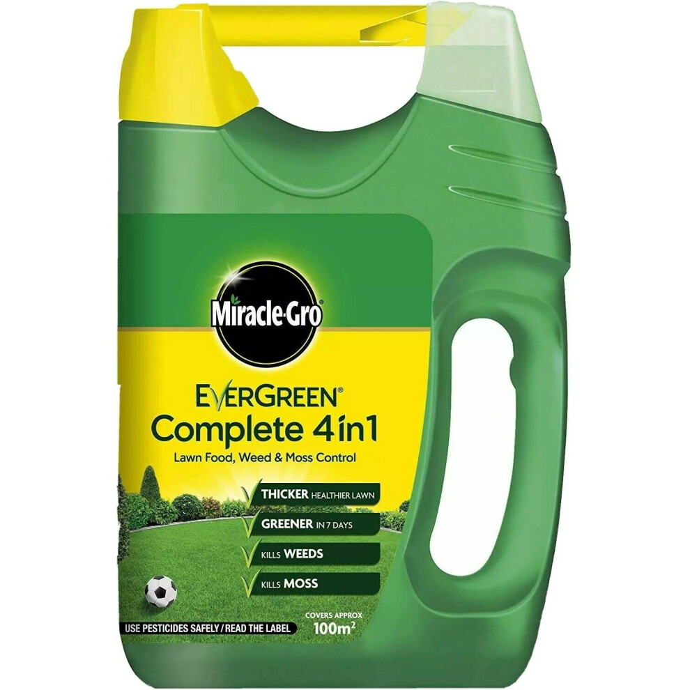 Miracle-Gro 3.5kg EverGreen Complete 4in1 Garden Lown Grass Food 100m2
