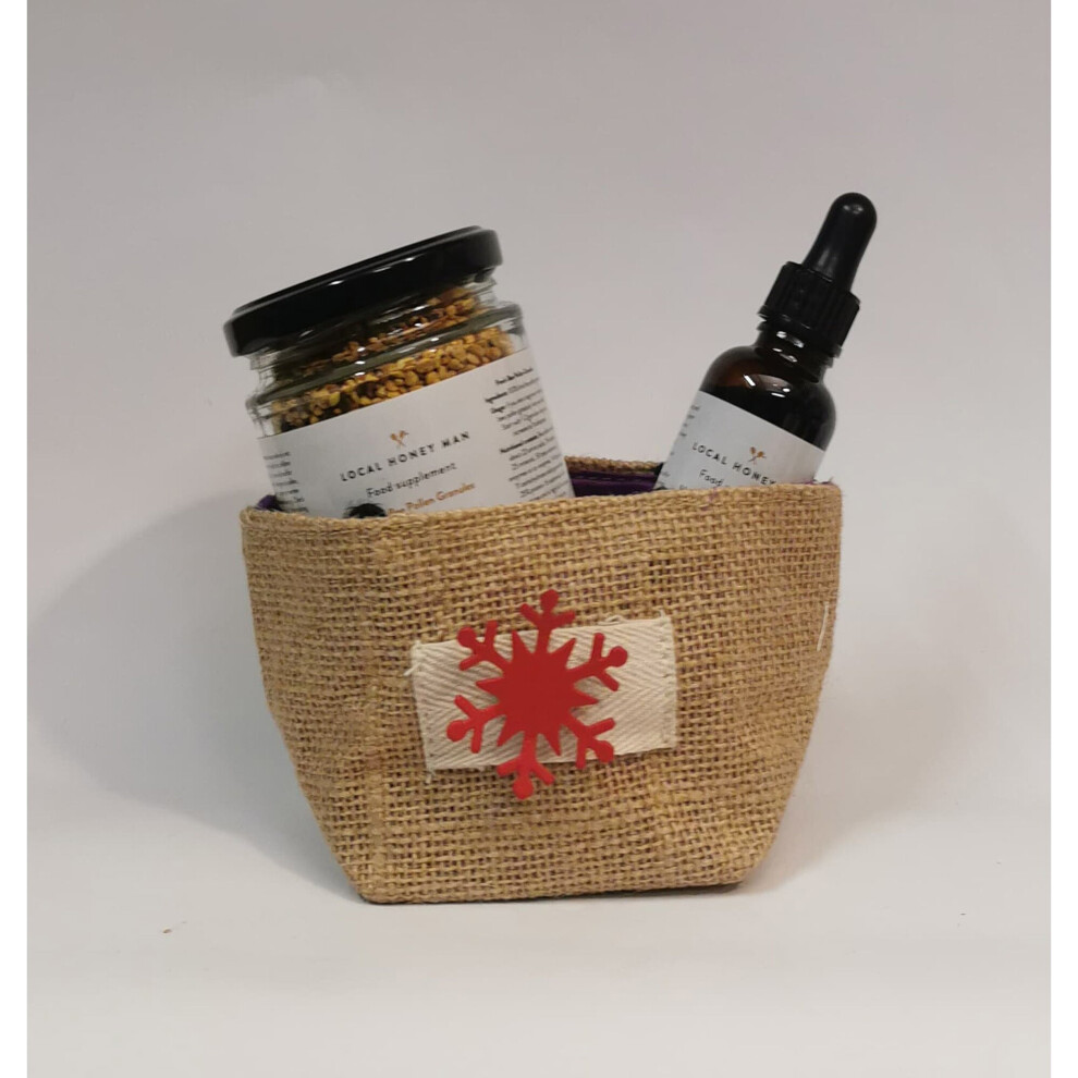 Local Honey Man Propolis Tincture & Bee Pollin Gift Set