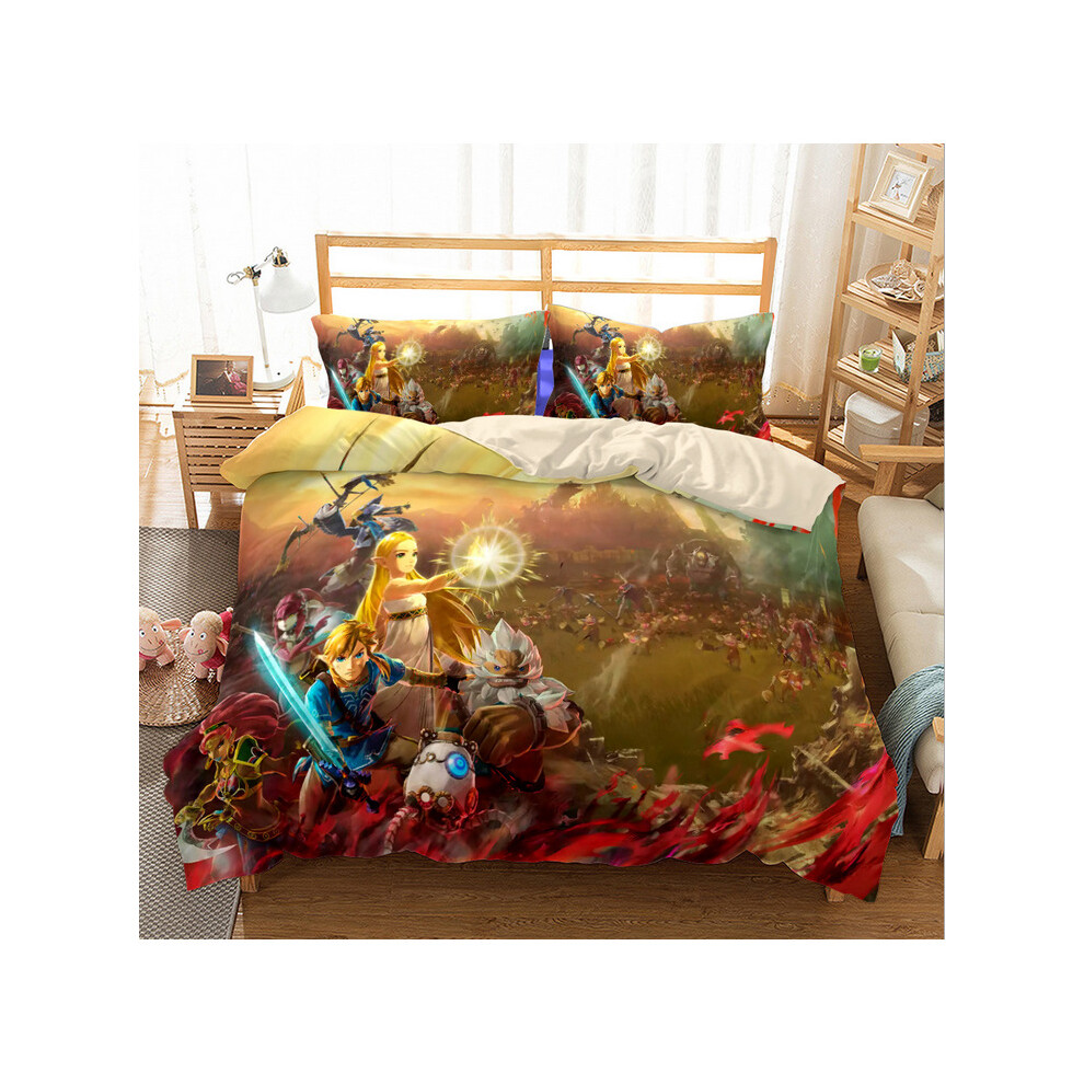(Style 09, Single) Zelda Warrior Bedding Single Double Duvet Cover