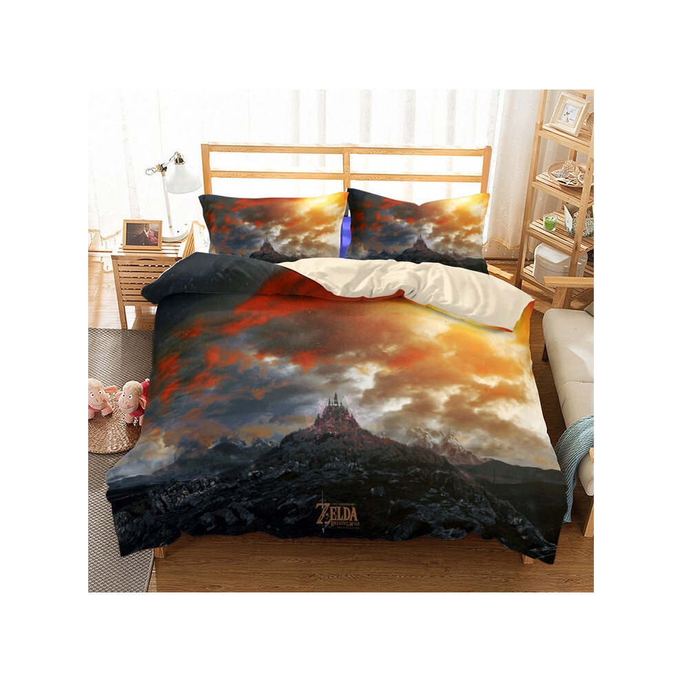 (Style 01, Double) Zelda Warrior Bedding Single Double Duvet Cover