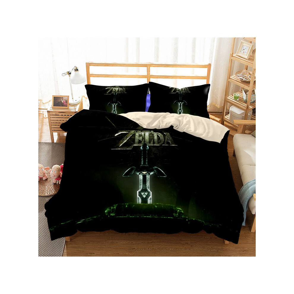 (Style 06, Double) Zelda Warrior Bedding Single Double Duvet Cover