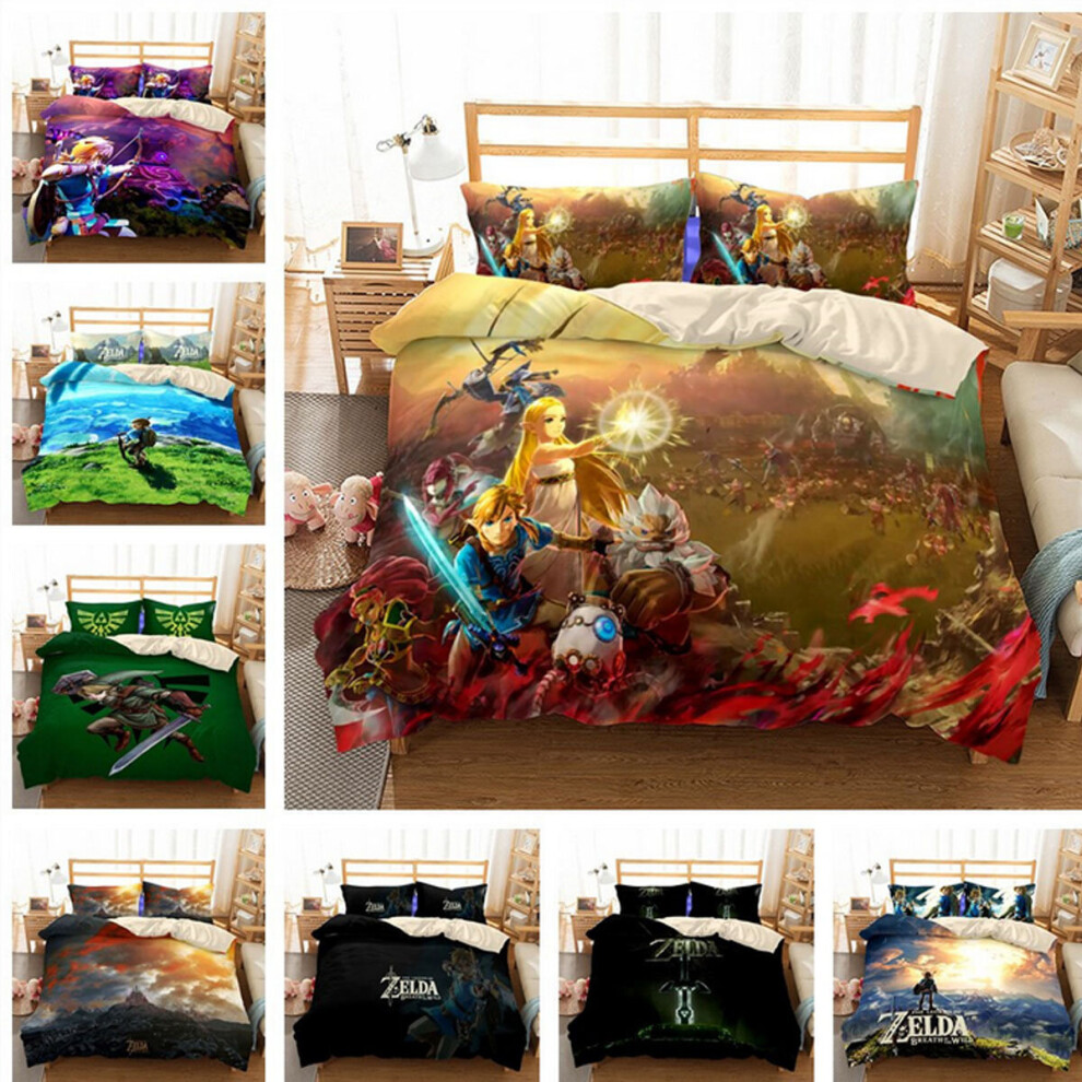 Zelda Warrior Bedding Single Double Duvet Cover UK