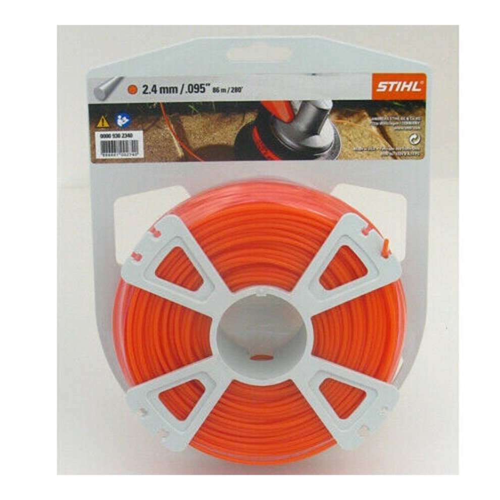 Stihl 2.4mm Round Orange Nylon Cord Line 83m Strimmer  0000 930 2340