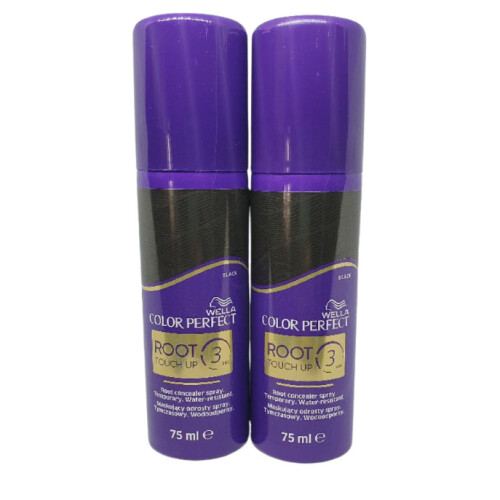 Wella root spray black touch up 3 seconds 75ml x 2
