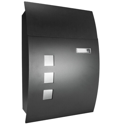 Large Wall Mounted Mailbox With A Curved Design 2