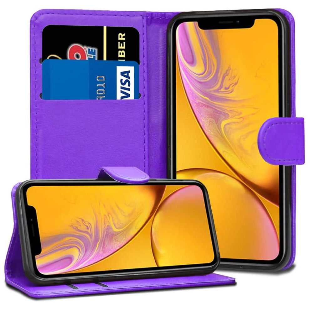 for-apple-iphone-xr-6-1--elite-leather-flip-wallet-cover---purple