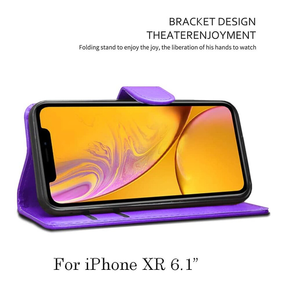 for-apple-iphone-xr-6-1--elite-leather-flip-wallet-cover---purple