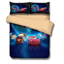 (Cars, Single?3pcs?) Children Cartoons Cute Comfortable Single Bedding Quilt / Duvet Cover Set 3 Pcs