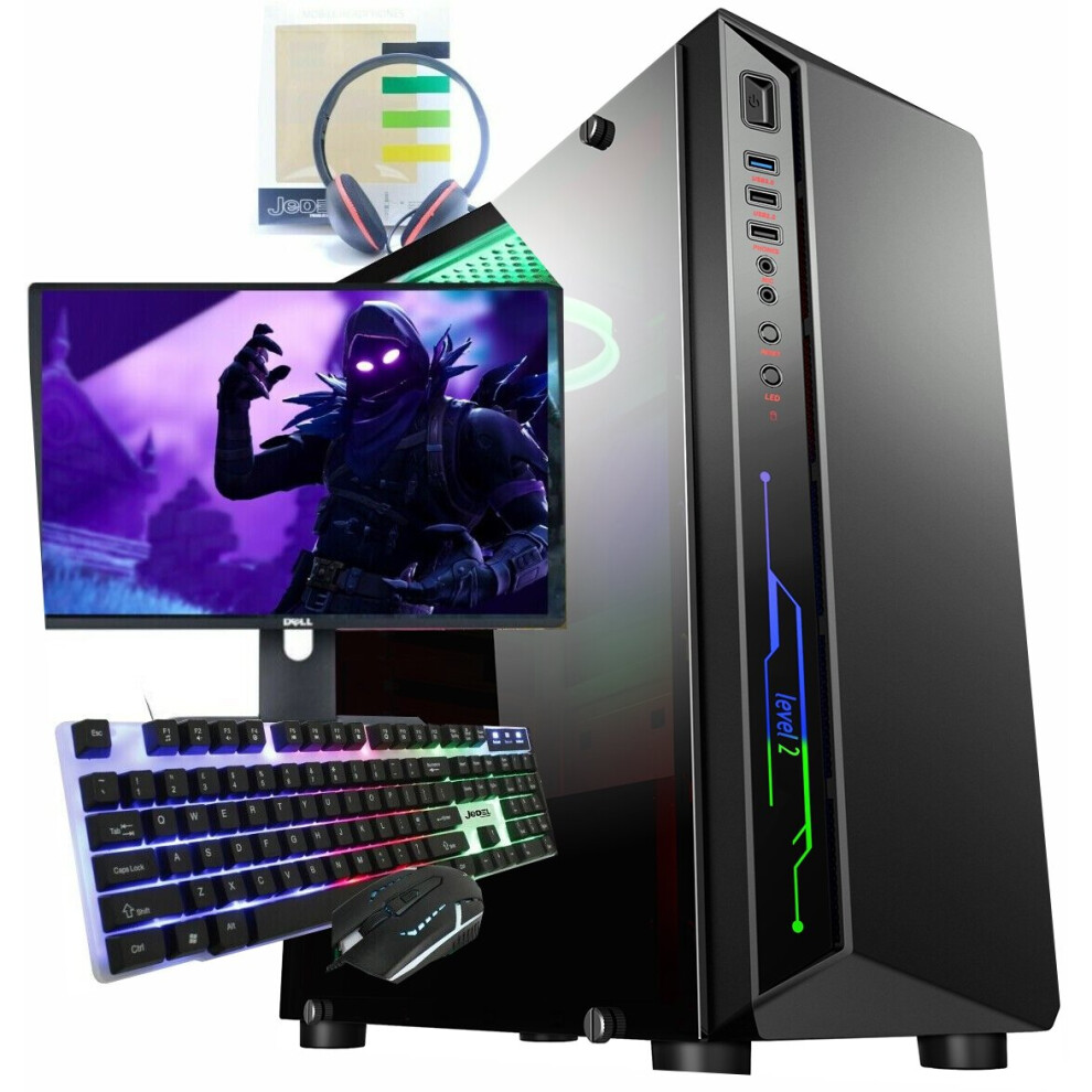 Refurbished Gaming PC Computer Bundle Intel Quad Core i7 16GB 1TB Win 10 GTX 1650 