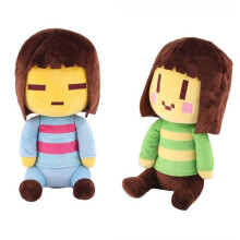 (2pcs) Undertale Frisk Chara Plush Doll Figure Stuffed Toy 20CM Soft Kid Gift Xmas