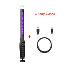 (30 perles LED avec câble USB) Lampe portable de désinfection stérilisée à 30 LED UV-C, lumière ultraviolette germicide