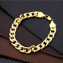 (Gold, 6mm) 925 Sterling Silver Plating Bracelet Men"s 8mm Flat Fashion Italy Jewelry Gift