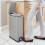 Black + Decker (20L) BLACK+DECKER Grey Slimline Pedal Bins with Soft Close Lid 4