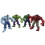4 pcs The Incredible Avengers Hulk Green Red Action Figure Toys 2
