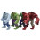 4 pcs The Incredible Avengers Hulk Green Red Action Figure Toys 3