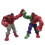 4 pcs The Incredible Avengers Hulk Green Red Action Figure Toys 5