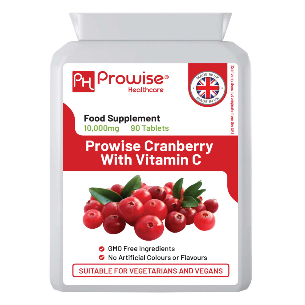 Prowise Healthcare Cranberry Double Strength 10,000Mg 90 Tablets