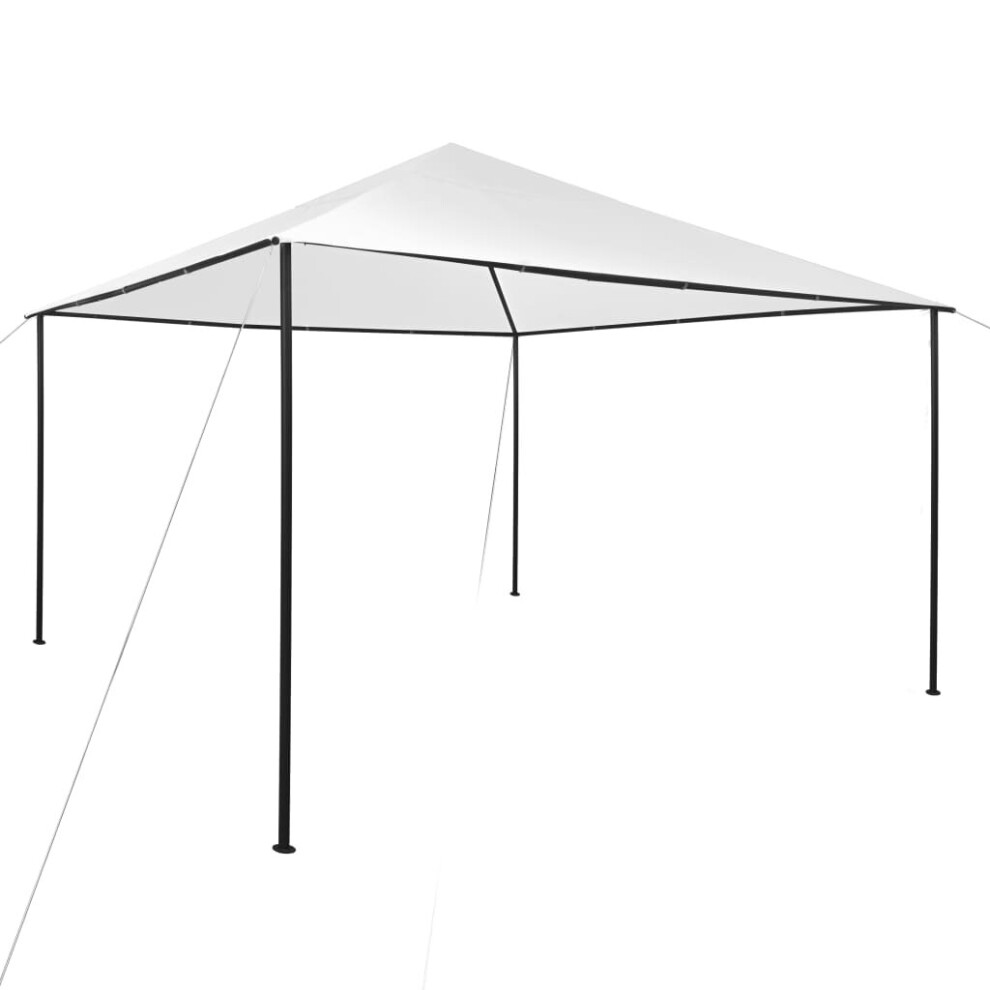 vidaXL Gazebo 4x4x2.7 m White 180 g/mÂ² Garden Canopy Shelter Pavilion Awning