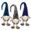 Christmas Decor Assorted Sequin Hat Gnome Gonk LED Nose Colour Picked at Random 1