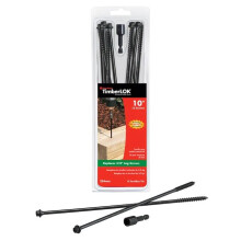 TIMBERLOK External Hex Flange Hex Head Wood Screws (10 inch) (12 Pack)