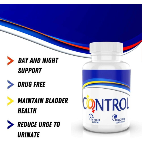CONTROL - Bladder Control Tablets - Go to Toilet Less Frequently - Urinate Relief 1