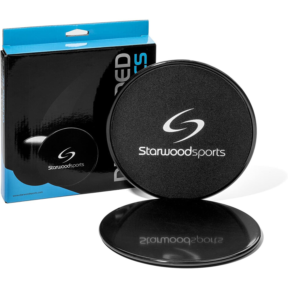 Gliding Discs 2 Dual Sided Exercise Sliders Carpet or Hardwood Floors 