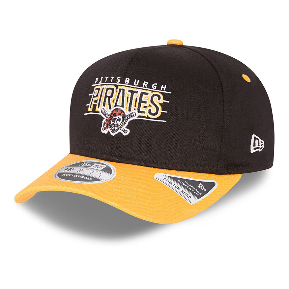 New Era (S/M) Team Wordmark 9Fifty Snapback Stretch Cap ~ Pittsburgh Pirates Not,Specified