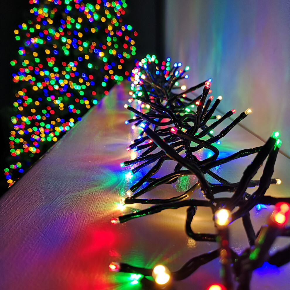 1152 LED 6.7m Premier Christmas Outdoor 8 Function Cluster Brights Multicoloured