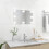 VidaXL vidaXL Wall Mirror with LED Lights Rectangular Glass Home Wall-Mounted Mirror 1
