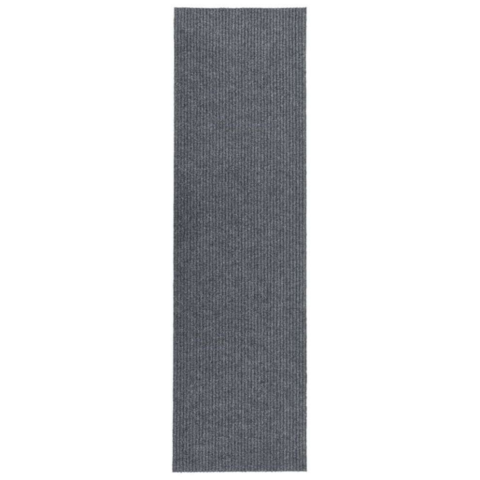 vidaXL Dirt Trapper Carpet Runner Grey Home Kitchen Non-Slip Floor Mat Carpet