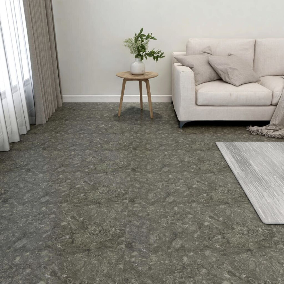 vidaXL 20x Self-adhesive Flooring Planks PVC Grey Carpet Tile Laminate Floor