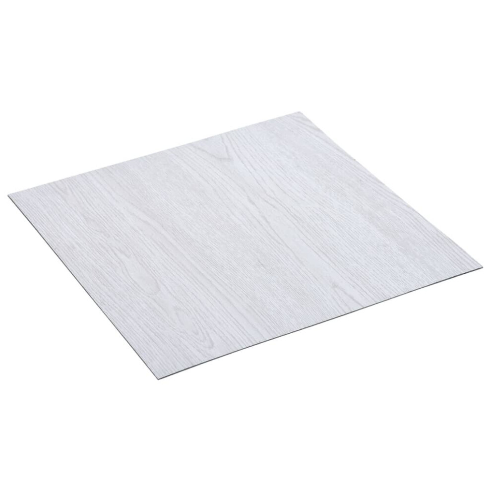 vidaXL 20x Self-adhesive Flooring Planks PVC White Carpet Tile Laminate Floor