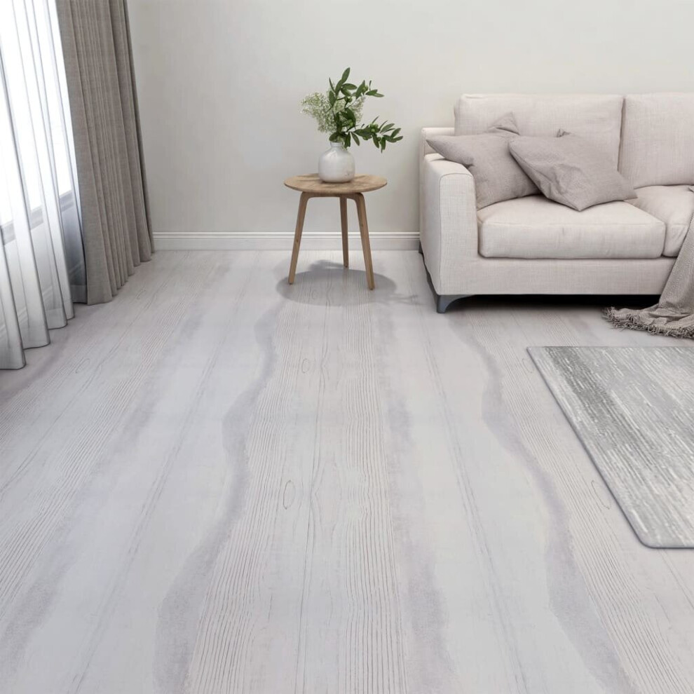 vidaXL 20x Self-adhesive Flooring Planks PVC Light Grey Carpet Laminate Floor