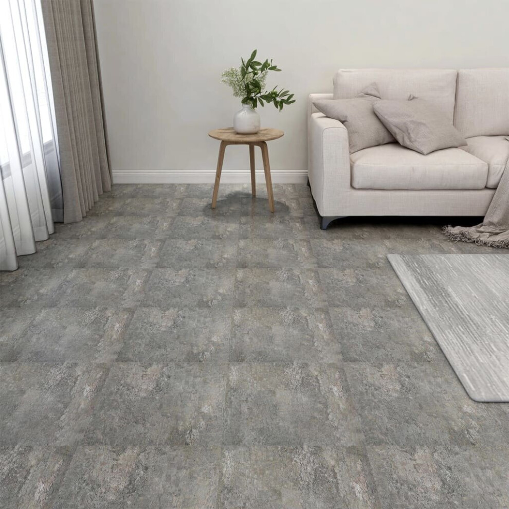 vidaXL 20x Self-adhesive Flooring Planks PVC Grey Carpet Tile Laminate Floor-image-OPC-P8PK8ZM-NEW