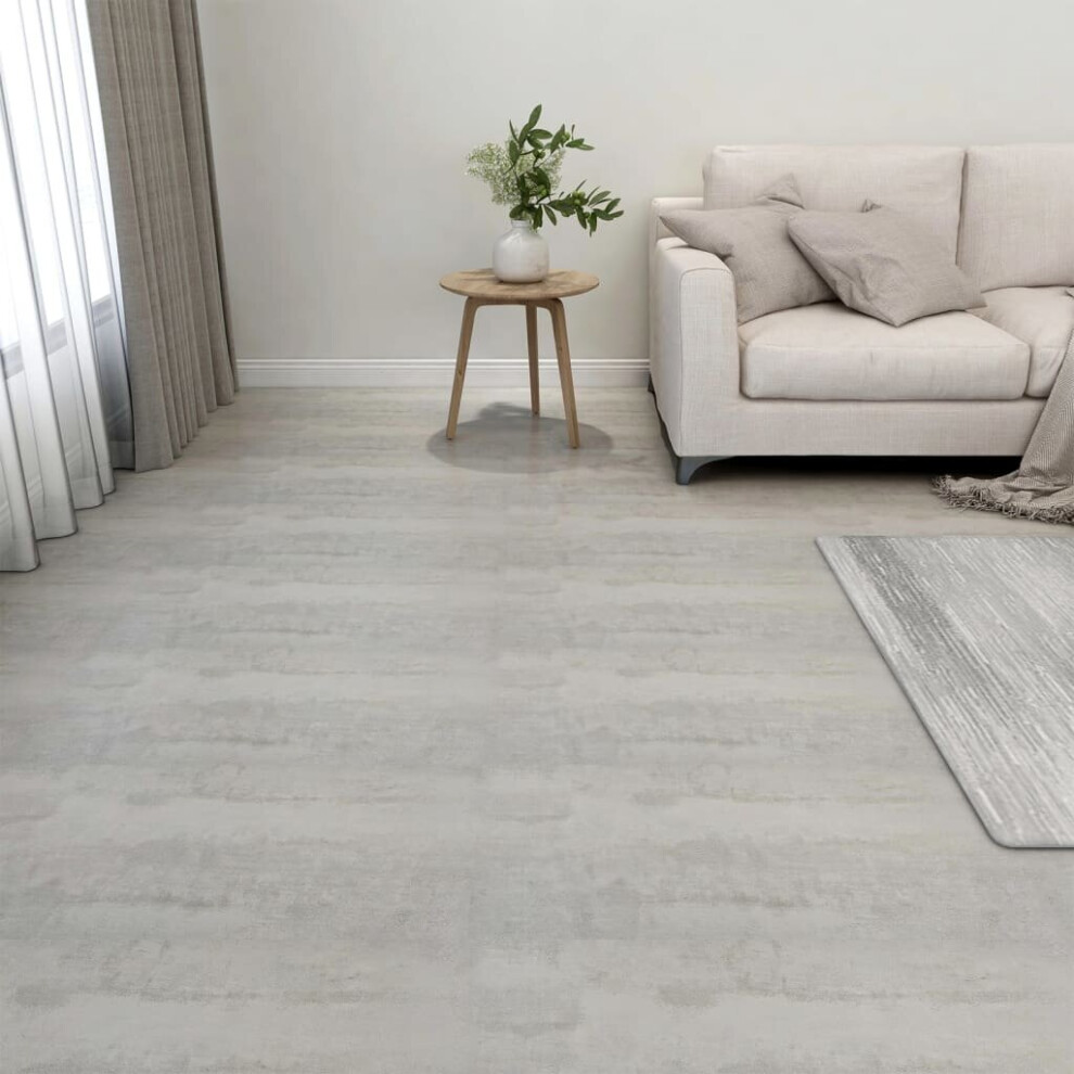 vidaXL 20x Self-adhesive Flooring Planks PVC Light Grey Carpet Laminate Floor