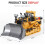 Remote Control RC Construction Bulldozer Toy Tractor Front Loader Excavator 9CH 7