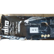 (New, Damaged Box) Mira Decor Warm Silver 9.5kw Manual Electric Shower