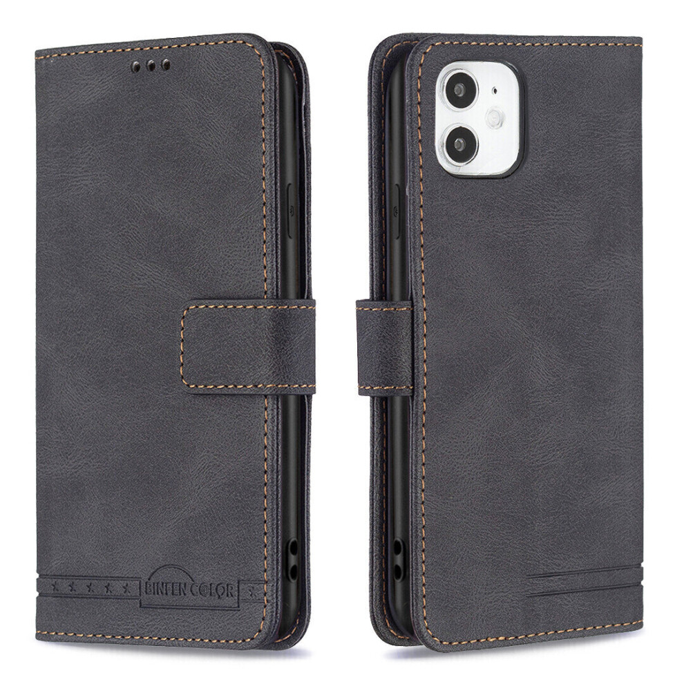Iphone 11 Case Wallet With Rfid Blocking Credit Card Slot Viewing Stand Magnetic Closure - Black 8724017596630