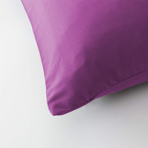 Imperial Rooms (Purple, Single) Plain Duvet Cover Single Double King Bed Set Quilt 2