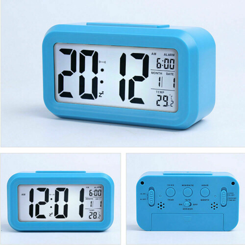(Blue) Digital Alarm Snooze Clock With Night Back Light 1